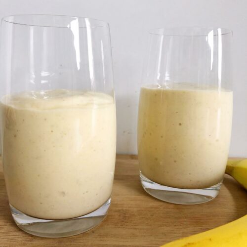 Recuperatie smoothie met banaan en mango